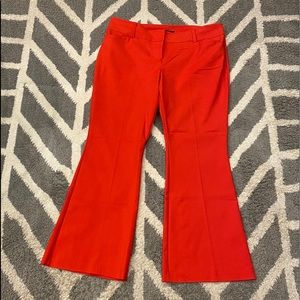 New York and Co. Red Flare Trouser pants